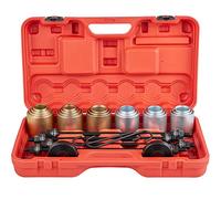 VEVOR Kit à Manchon de Presse et de Traction 26 PCS Outil d'Extraction Silentbloc Bagues Acier 45# Manchons de Presse Universels de Voiture Utilisé dans Les Ateliers de Réparation Automobile Garages.