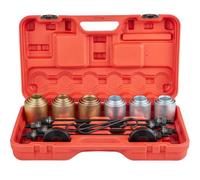 VEVOR Kit à Manchon de Presse et de Traction 26 PCS Outil d'Extraction Silentbloc Bagues Acier 45 # Manchons de Presse Universels de Voiture Utilisé dans les Ateliers de Réparation Automobile Garages.