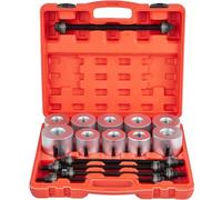 VEVOR Kit à Manchon de Presse et de Traction 27 PCS Outil d'Extraction Silentbloc Bagues Acier 45 # Manchons de Presse Universels de Voiture Utilisé dans les Ateliers de Réparation Automobile Garages