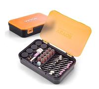 VEVOR Kit Accessoires pour Outils Rotatifs Multifonction 357PCS Accessoires d'Outil Rotatif Multi-usage Diamètre de Tige 3,2 mm avec Boite de Rangement 210x135x45 mm pour Sculpter Poncer Couper Polir