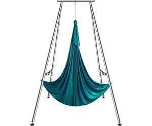 VEVOR Kit Balançoire de Yoga Aérien et Hamac, Support de Yoga Professionnel 295 cm de Hauteur, Hamac de 6 m, Capacité de Charge Maximale de 250 kg, pour Fitness Musculation Pilates Gym Maison Vert