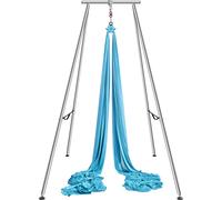 VEVOR Kit Balançoirede Yoga Aérien et Hamac 12 x 2,6 m Inversion Danse Bleu