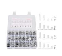 VEVOR Kit Boulons et Écrous, 720 PCS, Vis de Machine et Rondelles Plates, Impériaux, Acier Inoxydable, Plusieurs Tailles 6-32, 8-32, 10-24, 1/4-20, pour Assemblage de Meuble, d'Équipement, de Véhicule