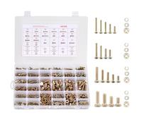 VEVOR Kit Boulons et Écrous 906 PCS Métriques Classe 8.8 Acier Allié M4 M5 M6 M8