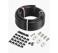 VEVOR Kit Conduite de Compresseur d'Air, 30,48 m x 19,05 mm, Système de Tuyauterie d'Air Comprimé en PEHD Aluminium, Étanche, Facile à Installer, Kit Tubes d'Air Comprimé pour Garages, Ateliers, Noir