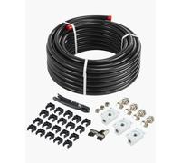 VEVOR Kit Conduite de Compresseur d'Air, 30,48 m x 19,05 mm, Système de Tuyauterie d'Air Comprimé en PEHD Aluminium, Étanche, Facile à Installer, Kit Tubes d'Air Comprimé pour Garages, Ateliers, Noir