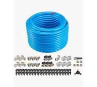 VEVOR Kit Conduite de Compresseur d'Air Tuyauterie d'Air Bleu 60,96 m x 19,05 mm