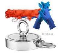 VEVOR Kit d’Aimant de Pêche Magnétique Double Face Traction Puissante 907 kg