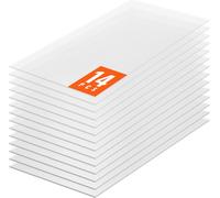 VEVOR Kit de 14 plaques de serre en polycarbonate, 1210 x 605 x 8 mm Plaques multicouches, étanches, résistantes aux UV, plaques alvéolaires ondulées