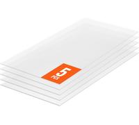 VEVOR Kit de 5 plaques de serre en polycarbonate, 1210 x 605 x 8 mm Plaques multicouches, plaques alvéolaires ondulées imperméables et résistantes aux UV