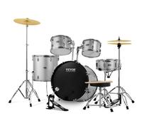 VEVOR Kit de batterie complet pour adulte, 5 pièces, 55,9 cm, avec basses toms, caisse claire, supports de trône réglables, cymbale, charleston, pédale et baguettes, kit de batterie débutant pour adul