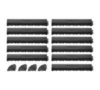VEVOR Kit de Bordures de Finition pour Dalle de Sol, 11 PCS, Rampe de Transition pour Sol de Garage, pour Zones Humides Restaurant, Modulaire et Emboîtable en PP, Compatible avec Tapis Drainage