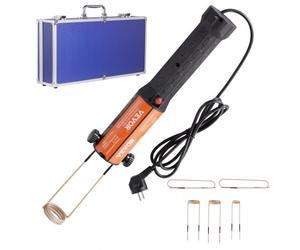 VEVOR Kit de Chauffage à Induction Magnétique 1 kW, Appareil de Chauffage par Induction Portatif, Chauffe-Boulon à 8 Bobines, Chauffage sans Flamme, pour Retirer les Boulons et Écrous Rouillés