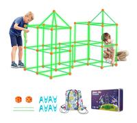 VEVOR Kit de construction de fort pour enfants 140 pièces – 96 tiges, 44 balles, brille dans le noir