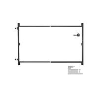VEVOR Kit de construction de portail pour ouvertures 1016-1829 x 1194 mm noir