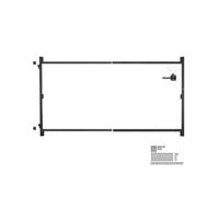 VEVOR Kit de construction de portail pour ouvertures 1524-2438 x 1194 mm noir