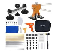 VEVOR Kit de Débosselage de Carrosserie sans Peinture 60PCs, avec Extracteur Doré, Pont de Débosselage, Marteau en Caoutchouc, Pistolet à Colle, Outil de Réparation de Bosses pour Garage Atelier