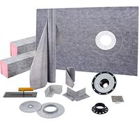 VEVOR Kit de douche en ABS de 38 po x 60 pouces, gris