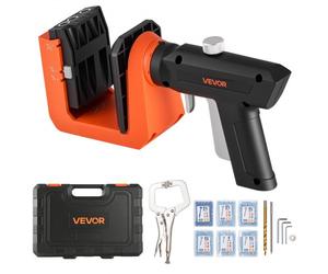 VEVOR Kit de Gabarit de Trou de Poche, Guide de Perçage Oblique, Réglable de 12,7/19/38,1 mm, Poignée Rotative à 360°, pour Travail du Bois, avec 260 Vis, Serre-joint en C, Foret et Bague de Butée