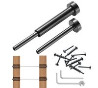 VEVOR Kit de garde-corps de câble invisibles, lot de 40, récepteur invisible 1/8" acier inoxydable T316 extrémité de goujon de sertissage, tendeur de sertissage 1/8" pour poteau en bois/métal, noir