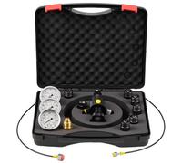 VEVOR Kit de Gonflage d'Accumulateur d'Azote Hydraulique, Système de Test de Pression avec 3 Manomètres 1500/4000/6000 psi, 6 Raccords Adaptateurs, 1 Tuyau de Gaz, 1 Vanne et 1 Adaptateur CGA580