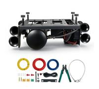 VEVOR Kit de Klaxon à Air 4 Trompettes Réservoir de Compresseur 10 L 150 PSI, 150 dB Avertisseur Pneumatique, Klaxon de Train Étanche 12 V à Son Puissant avec Manomètre, pour Véhicule, Camion et SUV