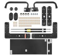 VEVOR Kit de matériel de lit escamotable pour lit double, kit de quincaillerie pour lit mural de luxe à monter soi-même, conception peu encombrante pour lit mural à armoire pliante pour chambre d'amis