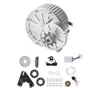 VEVOR Kit de moteur électrique à balais, 450 W, moteur électrique CC, 36 V 3000 tr/min, avec contrôleur de vitesse amélioré et kit d'accélérateur au pouce, pour karts, vélo électrique, moto, scooter