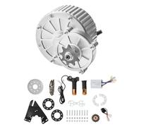VEVOR Kit de moteur électrique à balais, 450 W, moteur électrique CC pour karts, 36 V 3000 tr/min, avec contrôleur de vitesse et kit d'accélérateur à poignée tournante, pour vélo électrique, scooter