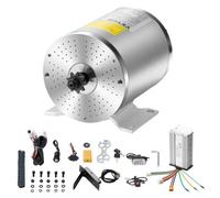 VEVOR Kit de moteur électrique sans balais, 1800 W, moteur électrique CC pour karts, 48 V 4500 tr/min, avec contrôleur de vitesse, pédale et poignée d'accélérateur, pour vélo électrique, moto, scooter