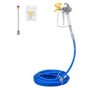 VEVOR Kit de Pistolet et Tuyau pour Pulvérisateur, Tuyau de Pulvérisation sans Air 15,24 m 3600 psi, avec Tige d'Extension de 20,32 cm et Embout 517, Joint Pivotant 6,35 mm, pour Maisons Bâtiments