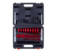 VEVOR Kit de Presse à Roulements 43 Pièces, Coffret d’Outils de Démontage et de Montage de Bagues et Joints de Roulements, avec 39 Bagues et Axes de Poignée, en Alliage d'Aluminium, Entretien Auto