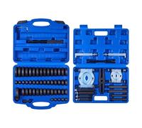 VEVOR Kit de Presse à Roulements 52+14PCs, Coffret 2 en 1 d'Outil de Serrage de Bagues et Extracteur de Roulement, avec 49 Bagues, Séparateurs et Mâchoires, Outil de Montage et Démontage de Joint