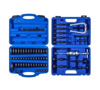 VEVOR Kit de Presse à Roulements 52+16 PCs, Coffret 2 en 1 d'Outil de Serrage de Bagues et Extracteur de Roulement, avec 49 Bagues, 10 Pinces, Marteau à Inertie, Outil de Montage et Démontage de Joint