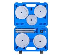 VEVOR Kit de Presse à Roulements 7 Pièces, Coffret d’Outils de Démontage et de Montage de Bagues et Joints de Roulements, avec 5 Bagues, Axes de Poignée et Rallonge, pour Entretien Automobile