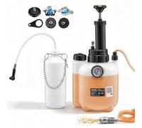 VEVOR Kit de Purge de Frein Manuel 3 L, Purgeur Liquide de Frein à Pression, avec Bouteille de Récupération 1 L et 5 Adaptateurs pour Maître-cylindre, pour Plupart des Véhicules, Moto, Voiture