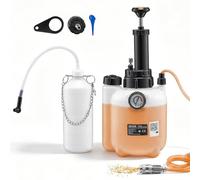 VEVOR Kit de Purge de Frein Manuel 3 L, Purgeur Liquide de Frein à Pression, avec Bouteille de Récupération 1 L et Adaptateur pour Maître-Cylindre 43,2 mm, pour Plupart des Véhicules, Moto, Voiture