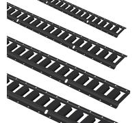 VEVOR Kit de rails d'arrimage E Track, 4PCS rails E en acier 1524 mm, charge de 907 kg, avec vis pour sécuriser les cargaisons, garages, camionnettes, remorques, arrimages de motos, montages de VTT