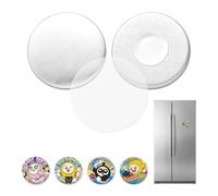 VEVOR Kit de Recharges pour Machine à Badges 50 Pcs Badges Magnétiques 32mm, Coques en Métal, Dos Aimantés, Films Mylar Transparents, Ronds de Papier Vierges, Consommables pour DIY, Bricolage Maison
