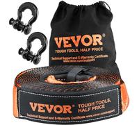 VEVOR Kit de récupération Tout-Terrain 7,6x914,4 cm Sangle de remorquage en Polyester capacité 13608 kg manilles à Anneau D 20000 kg Sac de Rangement pour VTT, Jeeps, véhicules Tout-Terrain, camions