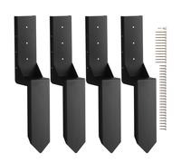 VEVOR Kit de réparation d'ancrage de poteau de clôture 4 piquets 89 x 89 mm