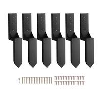 VEVOR Kit de réparation d'ancrage de poteau de clôture 6 piquets 89 x 89 mm