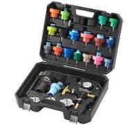 VEVOR Kit testeur de pression de radiateur 28 pièces - pompe manuelle, adaptateurs, code couleur