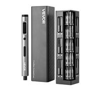 VEVOR Kit de Tournevis de Précision avec 52 Embouts Magnétiques, Mini Tournevis Électronique avec Coffret Magnétique, Embouts en Acier S2, Éclairage LED, pour Réparation d'Appareils Électroniques