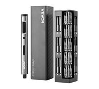 VEVOR Kit de Tournevis de Précision avec 52 Embouts Magnétiques, Mini Tournevis Électronique avec Coffret Magnétique, Embouts en Acier S2, Éclairage LED, pour Réparation d'Appareils Électroniques