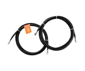 VEVOR Kit de Tuyau Hors-Bord 2 Pièces 6,09 m Flexible Hydraulique TPEE Anti-fuite avec Interfaces Standard SAE J516 Compatible avec Système de Direction Hydraulique Hors-Bord Jusqu’à 300 HP Bateau