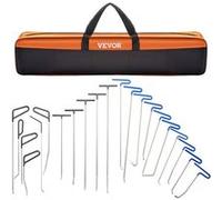 VEVOR Kit de débosselage sans peinture 21 pièces – tiges acier inox, queue de baleine, sac