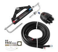 VEVOR Kit Direction Hydraulique Hors-bord 150 hp 7,3 m Système de Direction pour Bateau, Monomoteur, avec Pompe de Barre 2,5 MPa, Vérin de Verrouillage Bidirectionnel, 2 Flexibles Haute Résistance