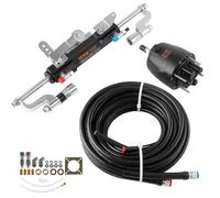 VEVOR Kit Direction Hydraulique Hors-bord 300 hp 7,9 m Système de Direction pour Bateau, Monomoteur, avec Pompe de Barre 2,5 MPa, Vérin de Verrouillage Bidirectionnel, 2 Flexibles Haute Résistance