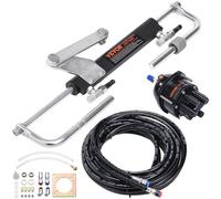 VEVOR Kit direction hydraulique hors-bord 90 CV – pompe, cylindre bidirectionnel, tuyau 24 pieds